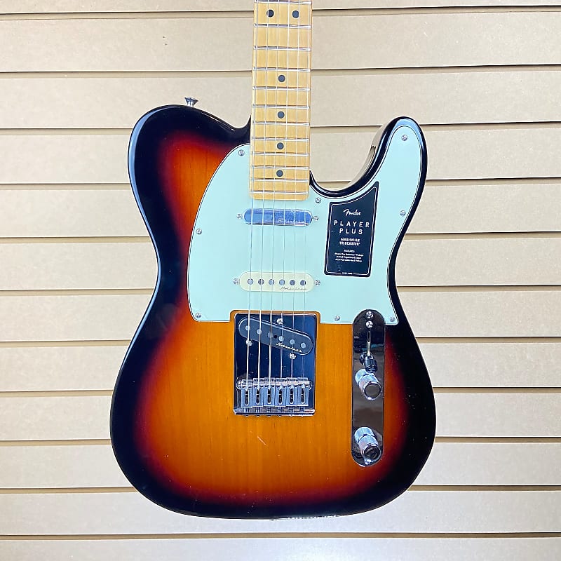 Fender Player Plus Nashville Telecaster - 3- Tone Sunburst w/ | Reverb