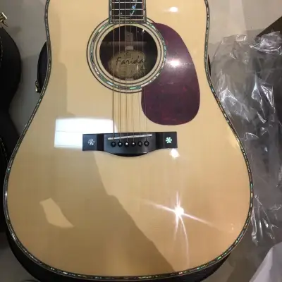 Farida D67 Full Solid Deluxe Acoustic Guitar with original hardcase image 8