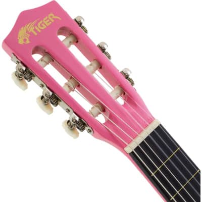 Tiger CLG6 Classical Guitar Starter Pack, 1/2 Size, Pink image 3