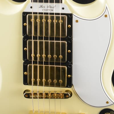 Gibson Custom Shop 60th Anniversary 1961 Les Paul SG Custom With Sideways Vibrola Polaris White image 4