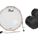 Pearl Masters Complete 24x14_13x9_16x16 Quicksilver Black Shell Pack +FREE Bags | Authorized Dealer