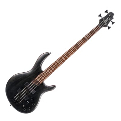 Cort Artisan Series B4 Element 4-String Bass Guitar Open Pore Black image 2