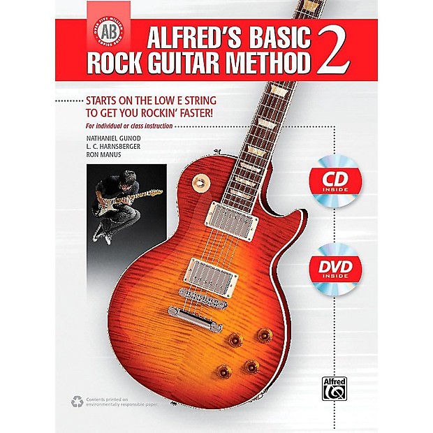 Alfred 00-42288 Alfred's Basic Rock Guitar Method 2 Book/CD/DVD image 1