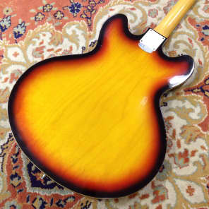 Teisco KEP-10T Sunburst Thinline Hollowbody Electric Guitar EP-11T image 3