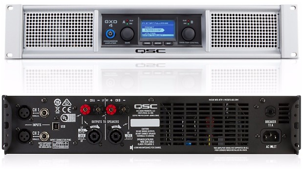 QSC GXD4 GXD Series 400/600w 8/4 Ohm Power Amp image 1