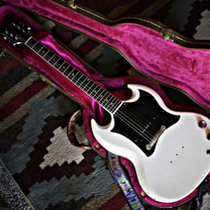 Gibson SG 1967 Polaris White p90 Jr Junior w/Case image 1