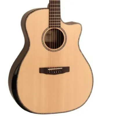 Cort GAPFBEVELNAT Grand Regal Acoustic Cutaway Guitar. Natural Glossy Arm Bevel image 1