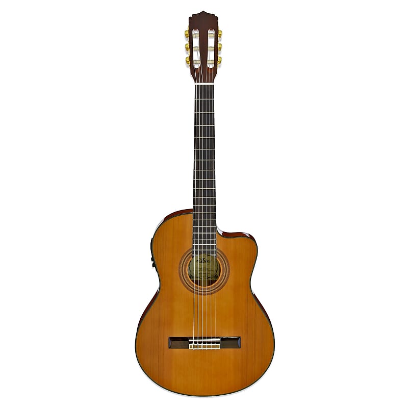 Aria A-35CE A Series Solid Red Cedar Top Nato Neck 6-String Cutaway  Acoustic-Electric Guitar | Reverb