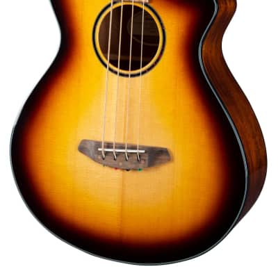 Breedlove Discovery S Concert Edgeburst Acoustic Electric 4-String Bass Guitar for sale