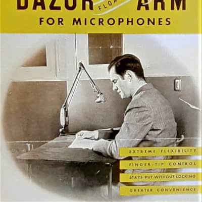 ☆Vintage 1950s Dazor Floating Fixture Mic Boom Arm Model: 893 | Microphone Desk Stand XLR Atlas Shure 55 image 3