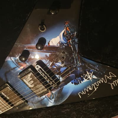 Dave Mustaine's Personally Owned #1 Megadeth Signed Tour Dean USA Custom Shop VMNT Flying King V kv1 image 5