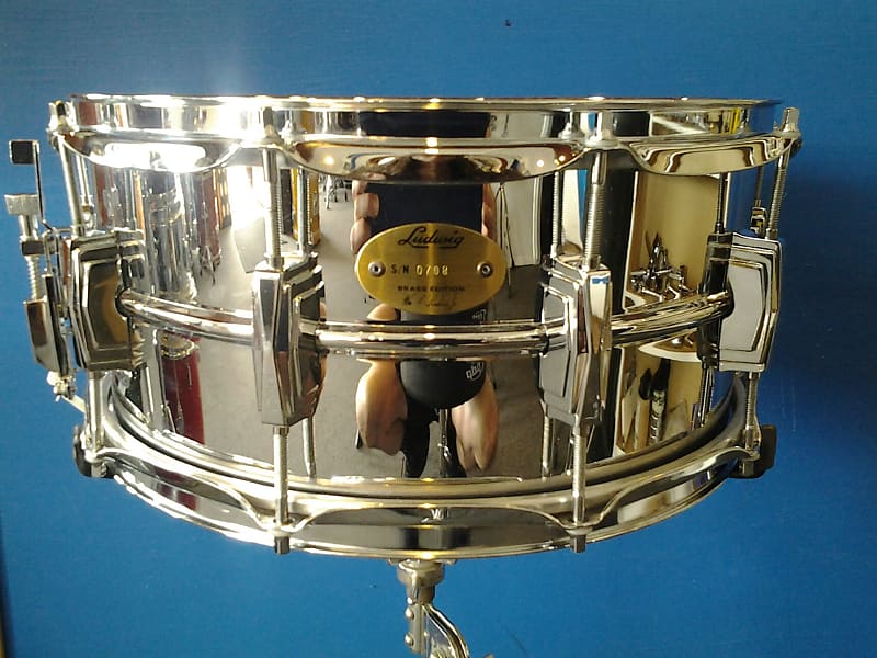 Ludwig LB402B Brass Edition Supraphonic 6.5x14" Snare Drum image 4