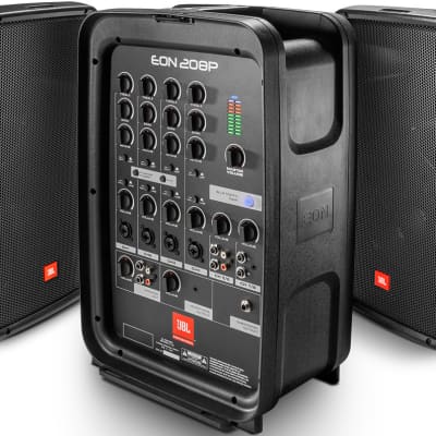 Jbl eon208p best sale portable pa system