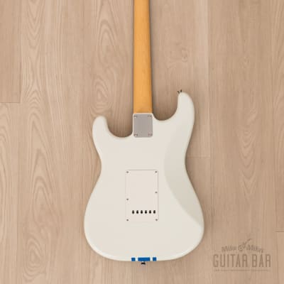 2023 Fender Traditional 60s Stratocaster Olympic White Competition Stripe, Mint w/ Hangtags, Case image 3