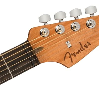 Fender American Acoustasonic Jazzmaster Acoustic Electric Guitar. Ocean Turquoise, Ebony Fingerboard image 6