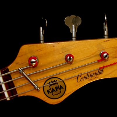 KAPA Continental Bass and Guitar Set.  1969. Vintage & Rare.  Sold together.  Model CO-VI & CO-IV. image 20