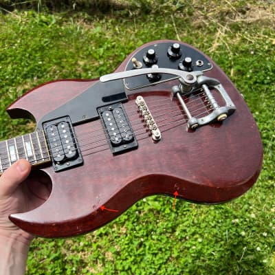 Gibson SG Deluxe 1972 - Cherry image 4