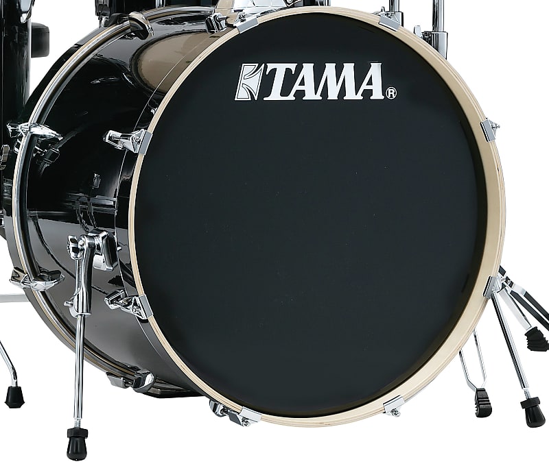 Tama IPB22EW-HBK Imperialstar Bass Drum 20" x 16" - Hairline Black/Chrome HW image 1