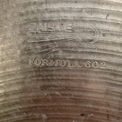 Paiste Formula 602 19” Crash Cymbal - Pre serial - 1582g - VG Condition image 6