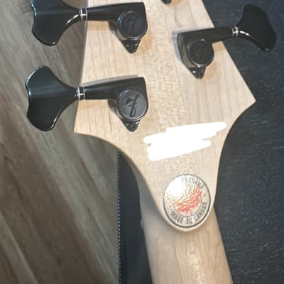 F Bass BN5 2022 - BN5 Trans White with Binding Bass Guitar image 7