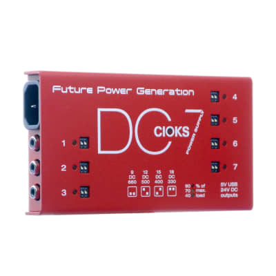 CIOKS DC7 Pedal Power Supply, Red (Gear Hero Exclusive) image 2