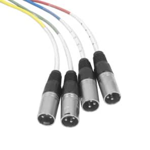 Seismic Audio 4 Channel 1/4" TRS to XLR Snake Cable - 10 Feet Pro Audio Patch image 4