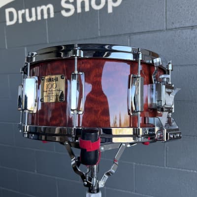 Ultra Rare 1987 Artist Owned Yamaha 1OOth Limited Centennial Edition 6.5x14" Bubinga Snare Drum image 2