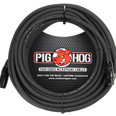 Pig Hog 8mm Mic Cable, 50ft XLR image 1