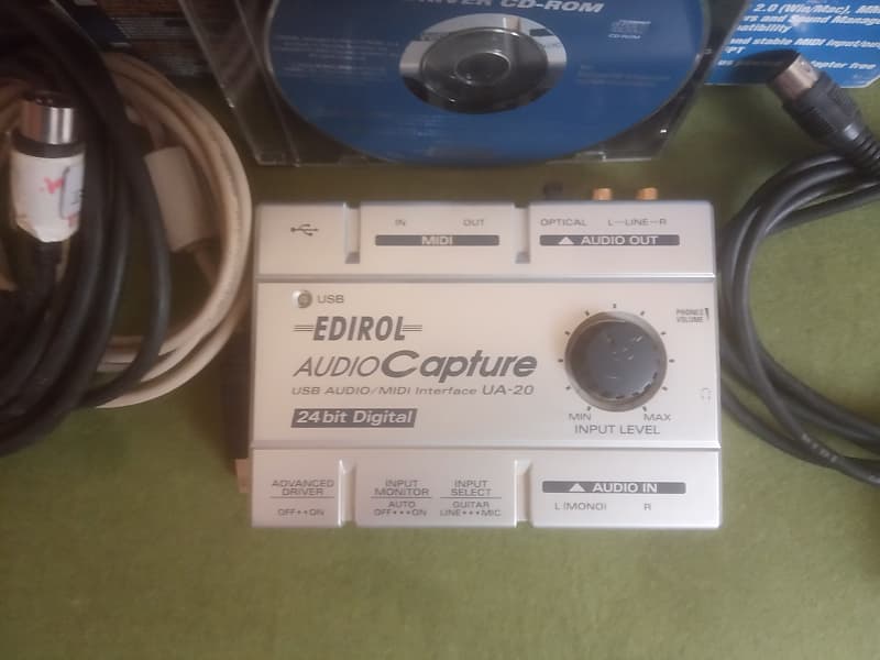 EDIROL UA-20 Roland EDIROL AudioCapture USB Audio/MIDI Interface