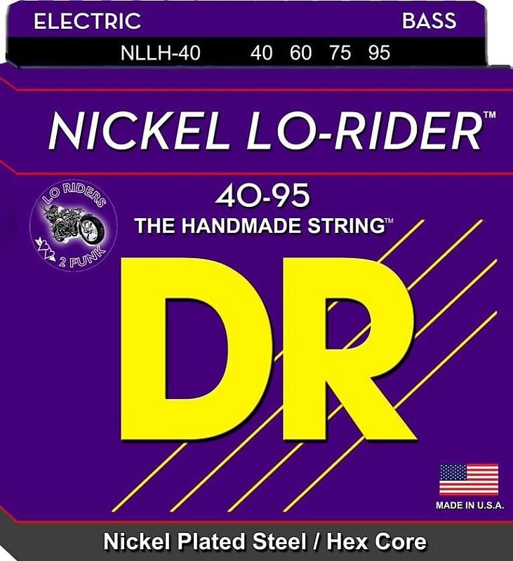 DR Strings NLLH-40 Lo-Rider Nickel Plated 40-95 image 1