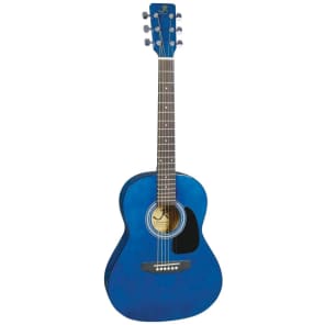 J. Reynolds JR14TBL 36" Acoustic Guitar Trans Blue