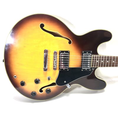 Jay Turser 335 Semi-Hollow Body Guitar Copy - Sunburst image 2