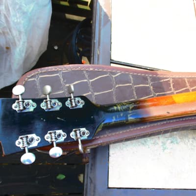 Orpheum Electric Guitar Franz P90 Pickups with original Alligator Case image 8