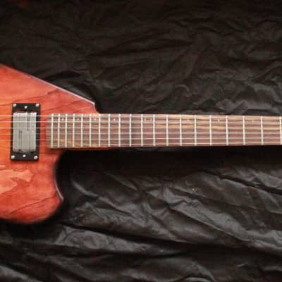 Steen "Carol" Semi Hollow Ash Body Thinline Ergonomic Electric Guitar w/case 1 of 1 image 9