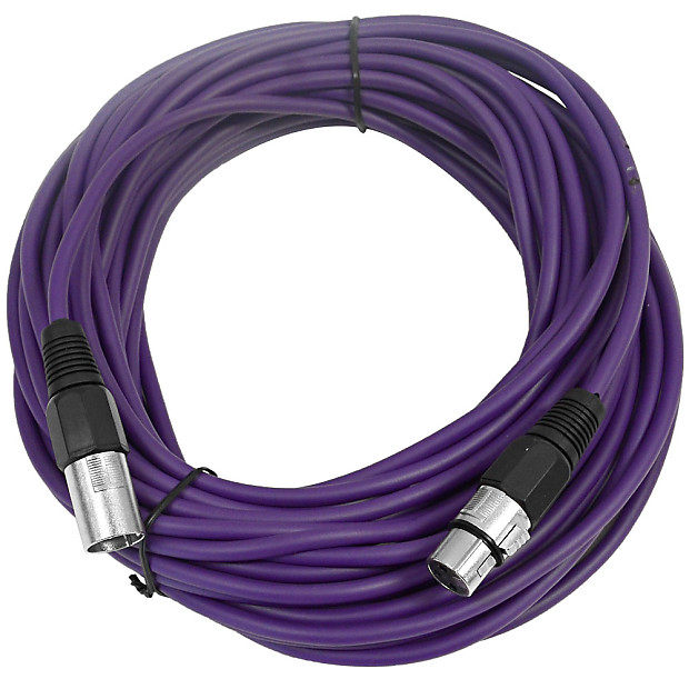 Seismic Audio SAXLX-50 XLR Male to XLR Female Mic Cable - 50' image 1