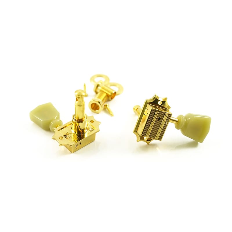Vintage Style Grover 135 Series Tuners 3 Aside-Gold image 1