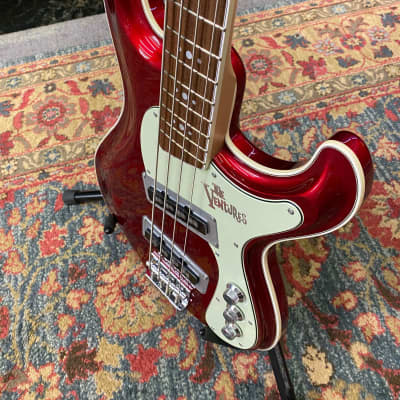 Aria 40th Anniversary Ventures Bass Candy Apple Red image 5