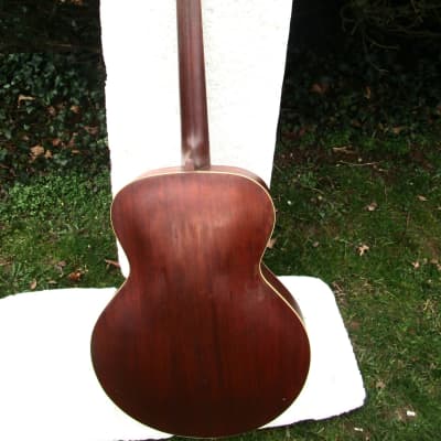Cromwell G-4 Archtop Guitar, Gibson Made, 1937,  Finish Stripped,  Case image 8