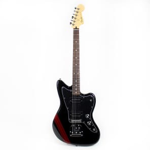 Fender Special Edition Blacktop Jazzmaster HH Stripe Black with Candy Apple Red Racing Stripe 2016