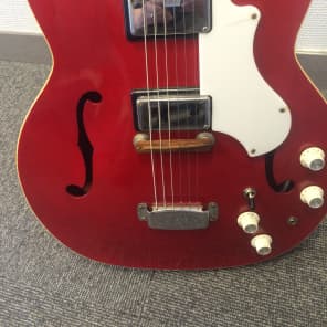 1968 Red Supro Croydon S666 Electric Guitar. National, Valco. USA Made.Make an offer! image 2