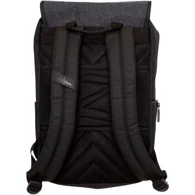Zildjian Gray Flap Laptop Backpack image 2