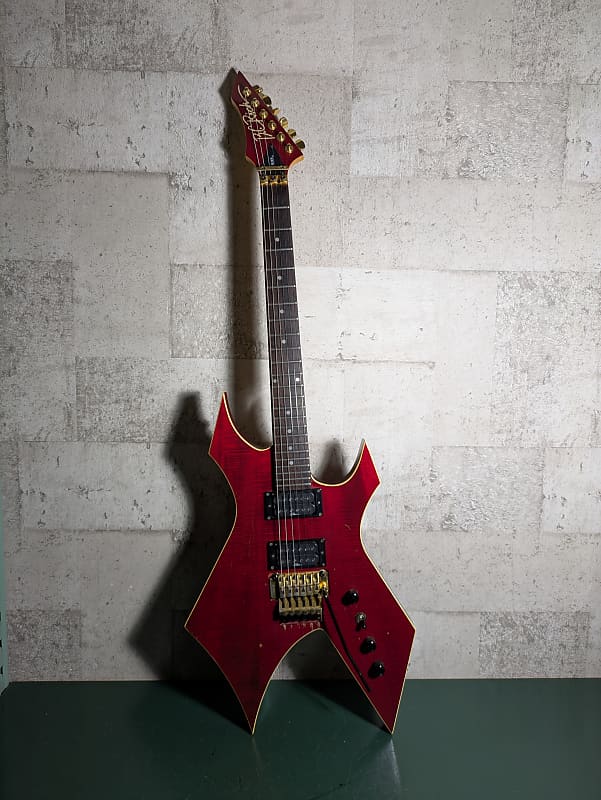 B.C. Rich Warlock Acrylic Transparent Red | Reverb