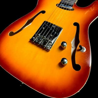 Cozart 2 F Hole Tele Style Stunning Sunburst image 2
