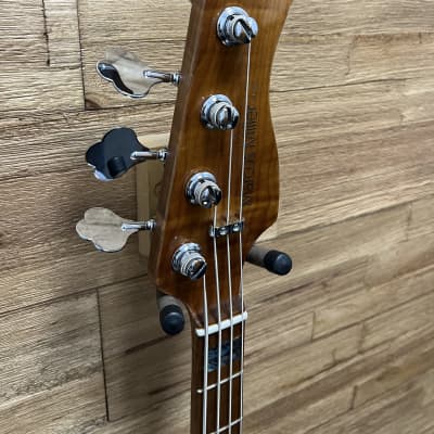 Sire Marcus Miller P10 4- string bass 2021 - Natural Gloss Flame Top. 8lbs 5oz w/ gig bag image 7