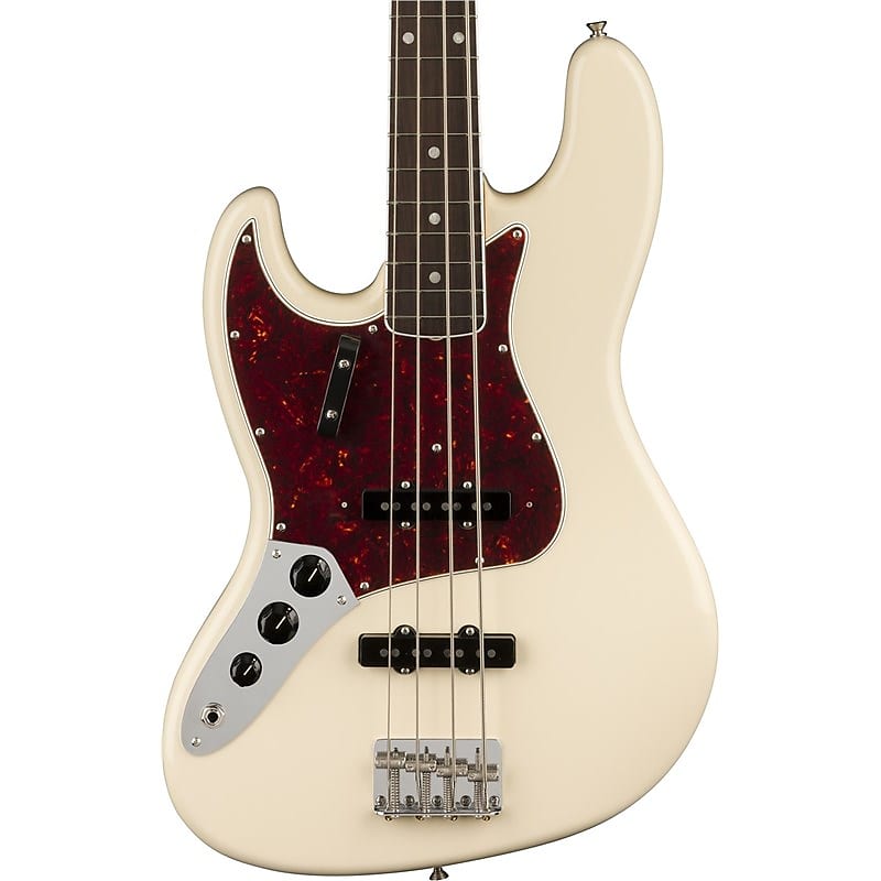 Fender American Vintage II 1966 Jazz Bass, Olympic White, Left Handed image 1