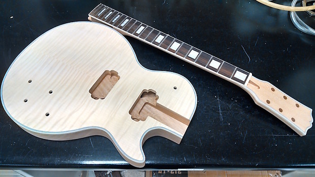Les Paul Custom kit DIY build your own long tenon Unfinished