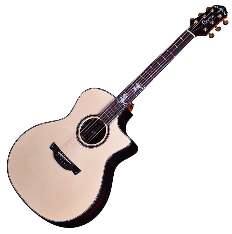 Crafter KPG 1000 PRESTIGE PG G-1000c GA Body Acoustic Guitar Pegasus Inlay image 1