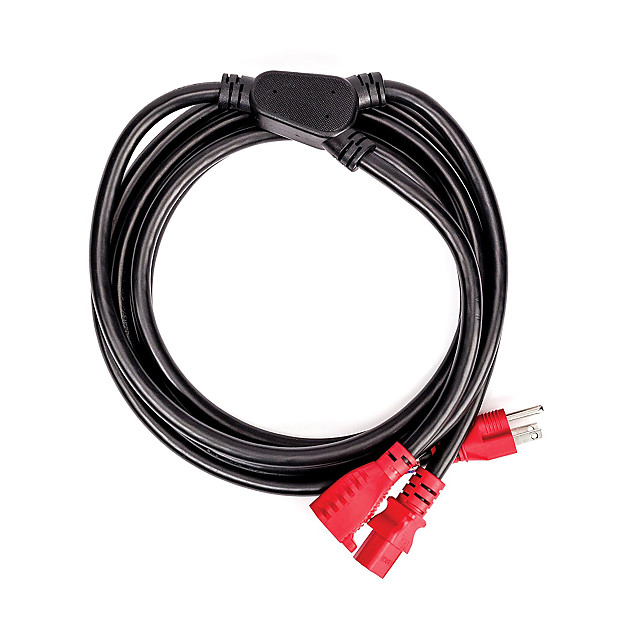 D'Addario PW-IECPB-10 IEC to NEMA Power Cable Plus with Accessory Outlet - 10' image 1
