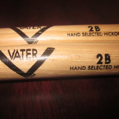Vater 2B Drumsticks Wood Tip VH2BW - Hickory and Maple image 2