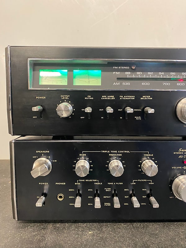 Vintage Sansui AU-7700 / TU-7700 Tuner/Amp Stereo System. Serviced